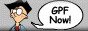 General Protection Fault button with one of the protagonists