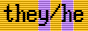 they/he with intersex flag background