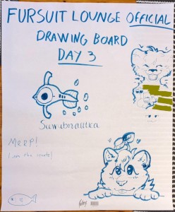 fursuit lounge official drawing board, day 3