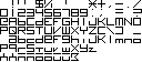 a font with 14-segment-compatible letters