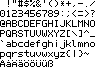 a font with 6x10-pixel characters