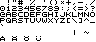 a font with 6x6-pixel characters