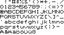 a font with 8x10-pixel characters