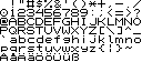 a font with 8x8-pixel characters
