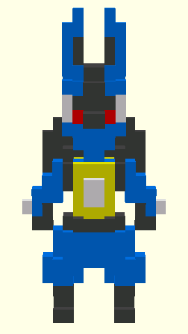 a blue dog-like Pokémon