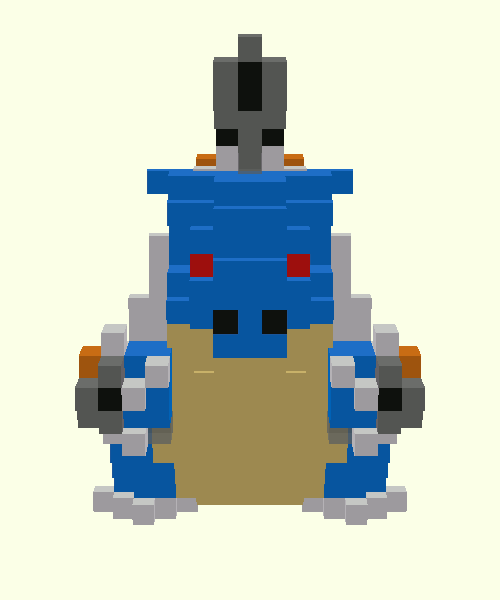 a turtle-like Pokémon with a cannon