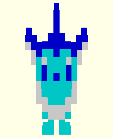 a teal fox-like water Pokémon