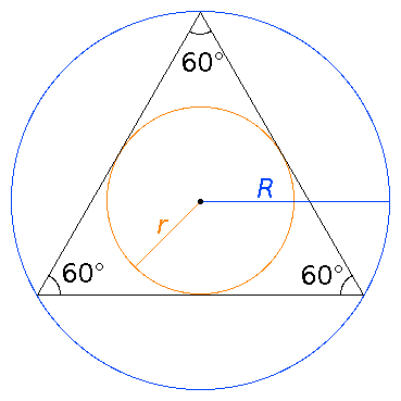an equilateral triangle