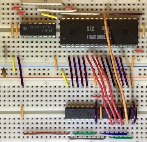 photo of circuit on breadboard